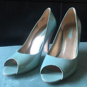💎Nine West Patent Aqua Patent Heels